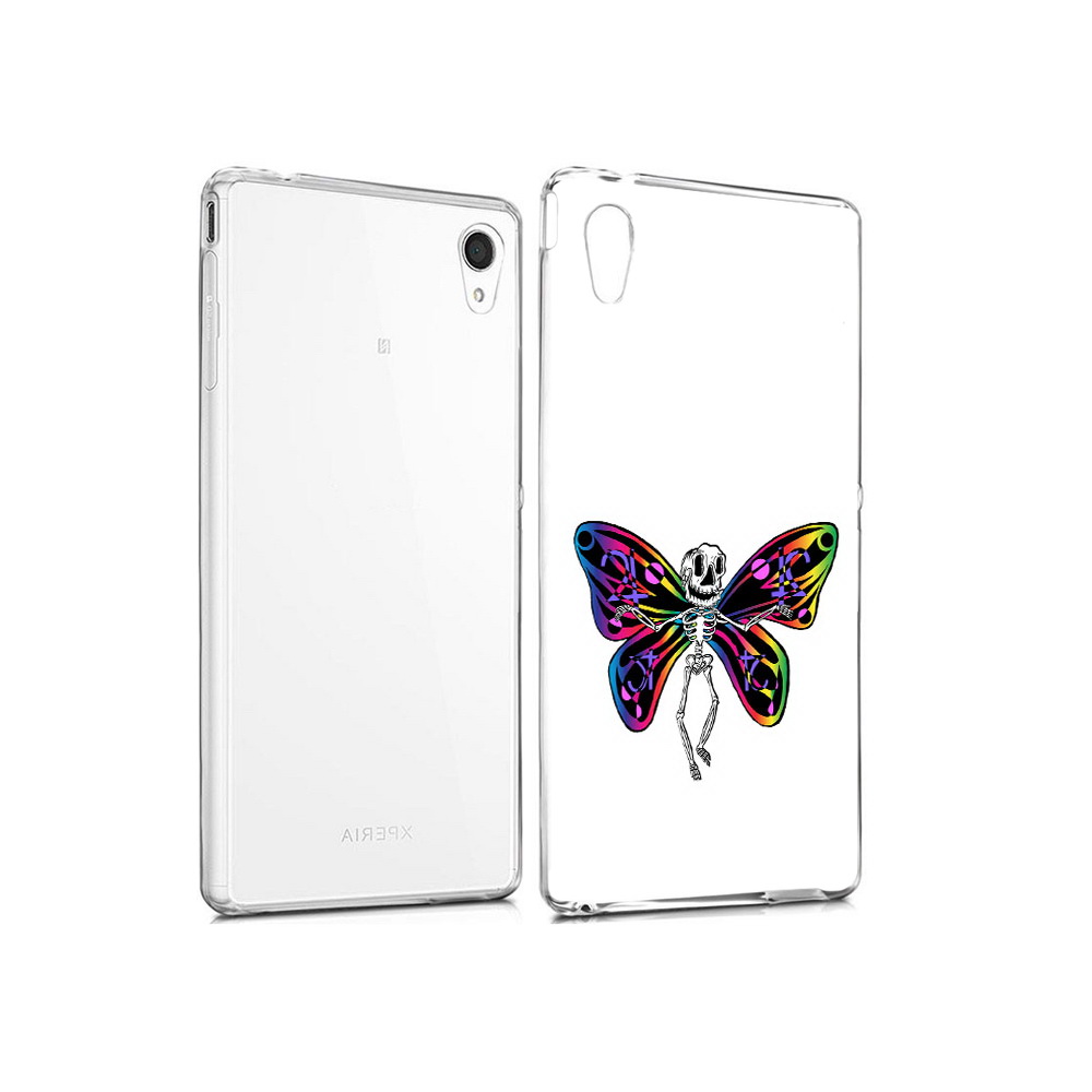 

Чехол MyPads Tocco для Sony Xperia M4 Aqua эффект бабочки (PT41841.249.701), Прозрачный, Tocco
