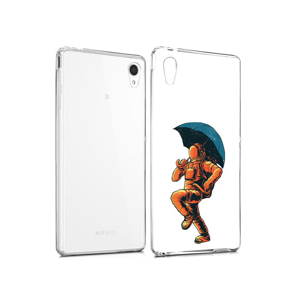 

Чехол MyPads Tocco для Sony Xperia M4 Aqua шагающий космонавт с зонтом (PT41841.249.695), Прозрачный, Tocco