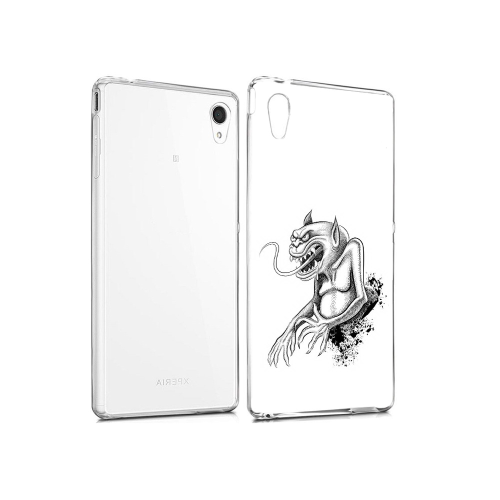 

Чехол MyPads Tocco для Sony Xperia M4 Aqua чорт (PT41841.249.692), Прозрачный, Tocco