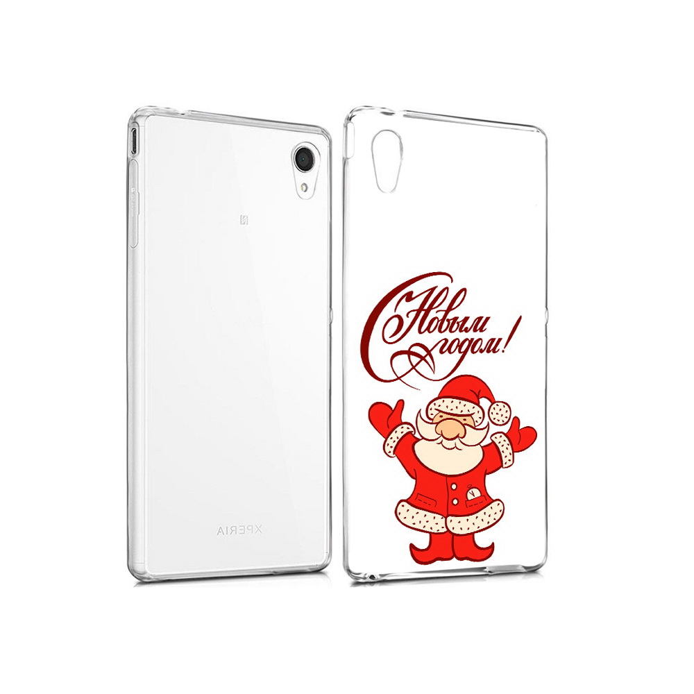 Чехол MyPads Tocco для Sony Xperia M4 Aqua Добрый дед мороз с новым годом 2023