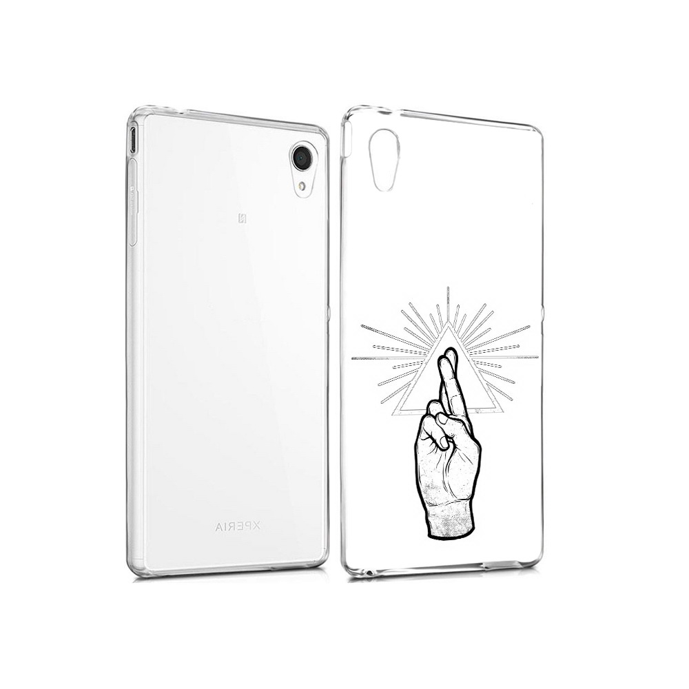 

Чехол MyPads Tocco для Sony Xperia M4 Aqua черно белая рука (PT41841.249.681), Прозрачный, Tocco