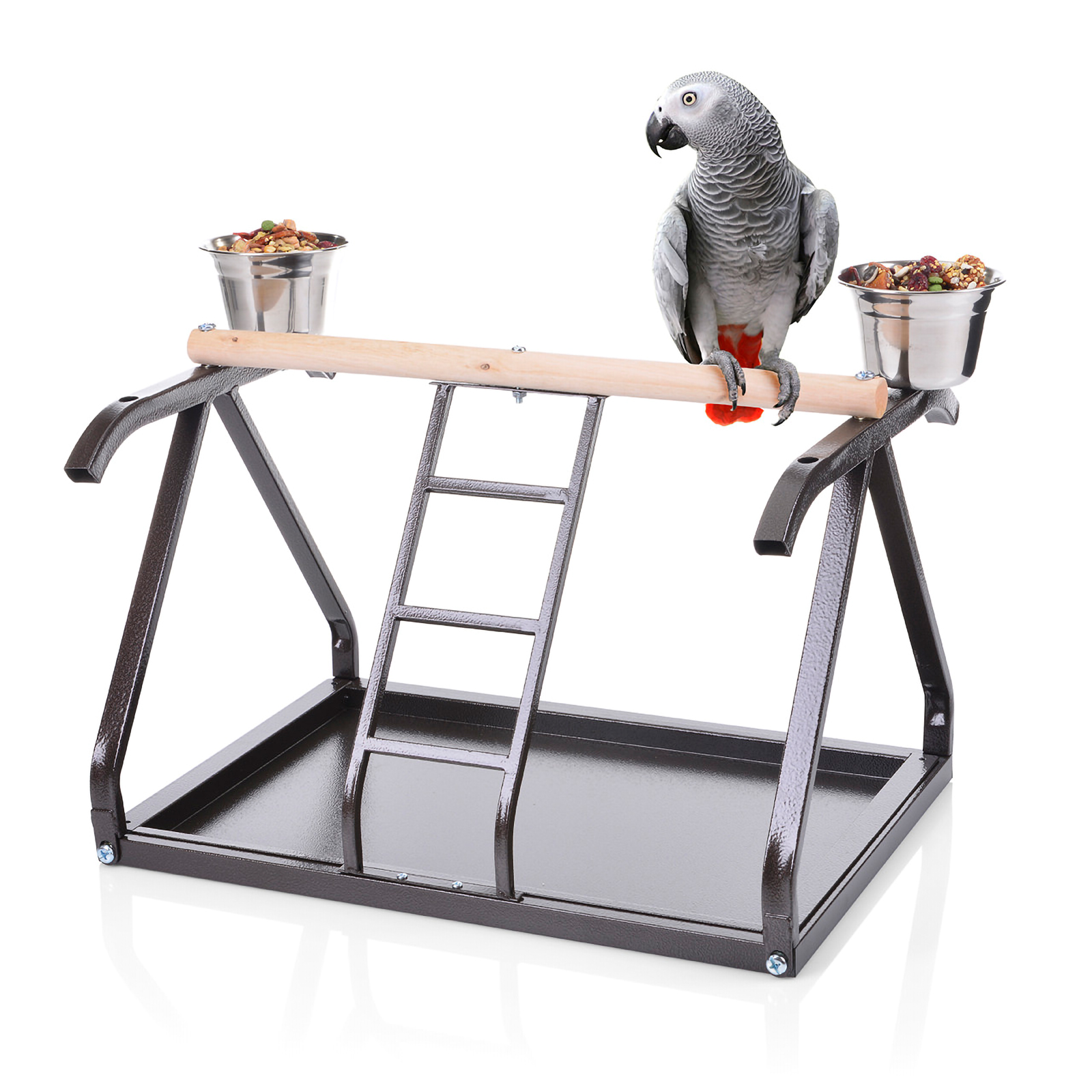 фото Игровая площадка для попугаев montana, серый, 50х34.5х38 см