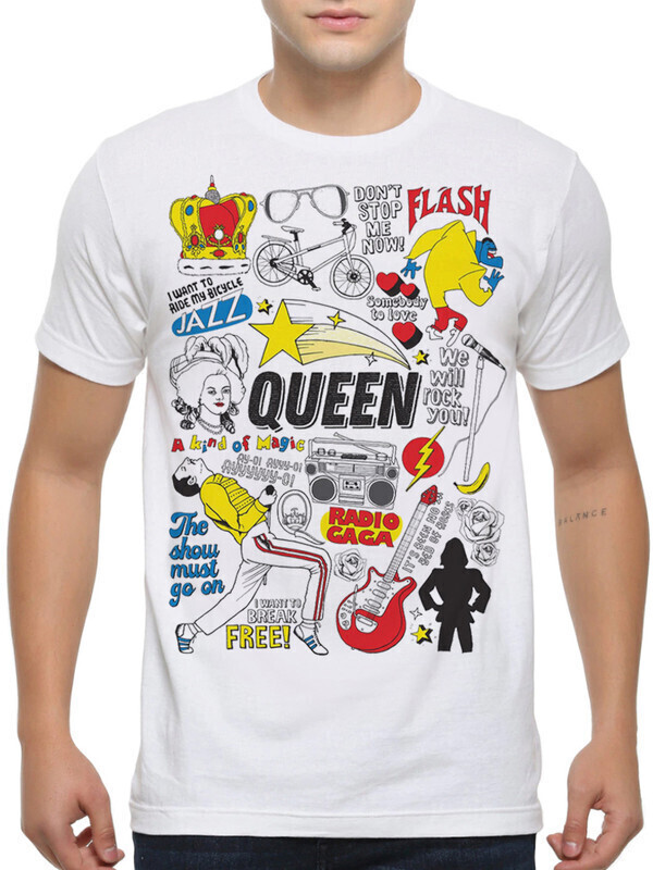 фото Футболка мужская dream shirts группа "queen" que-3698812 белая xl