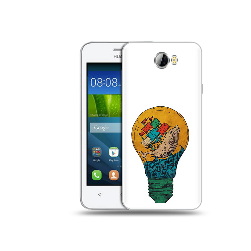 Чехол MyPads Tocco для Huawei Y5 II кит в лампочке с парусами (PT27651.44.387)