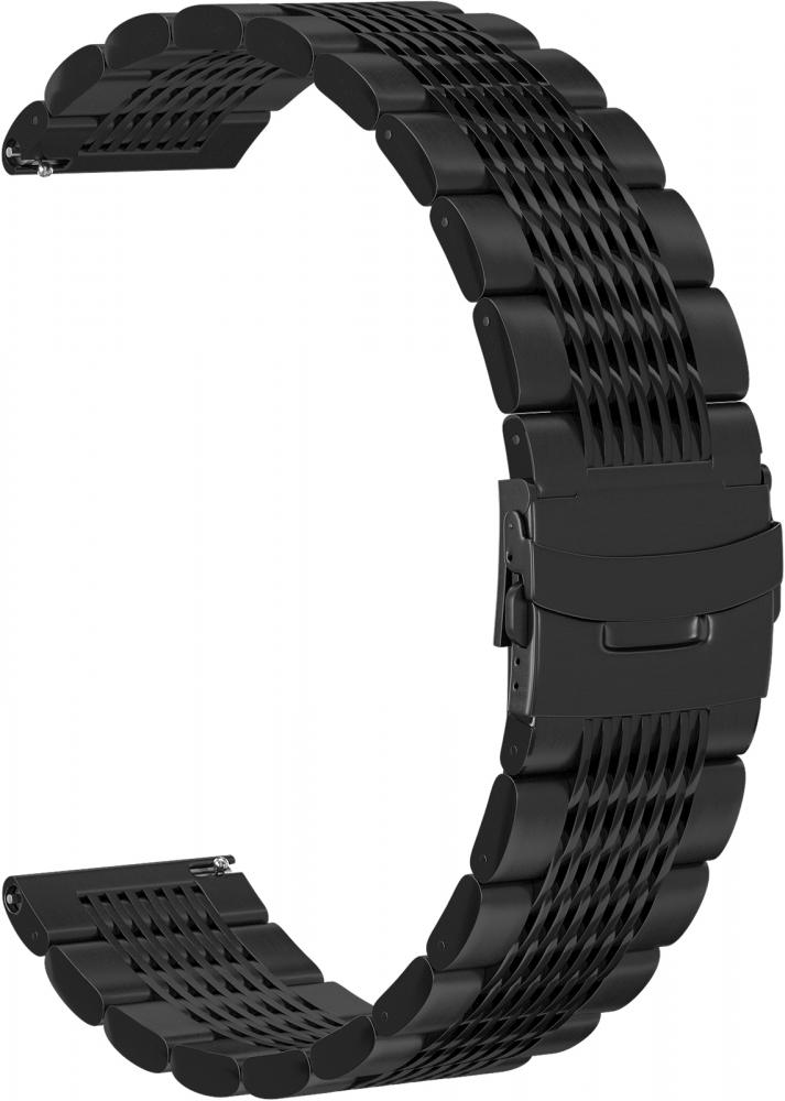 

Ремешок металлический GSMIN Demi 22 для Amazfit GTR 47мм (Черный)