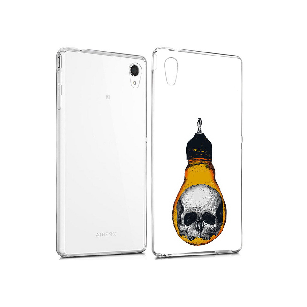 Чехол MyPads Tocco для Sony Xperia M4 Aqua череп в лампочке (PT41841.249.676)