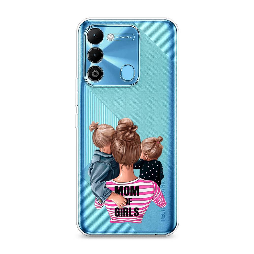 

Чехол Awog на Tecno Spark 9 / Техно Спарк 9 "Mom of Girls", Синий;розовый;черный, 302850-6