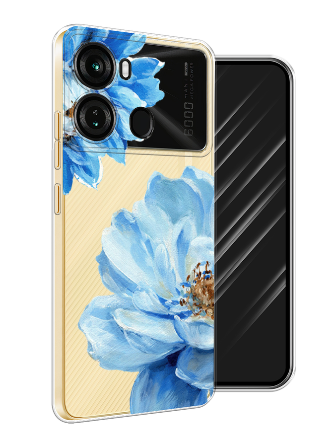 

Чехол Awog на Itel P40 "Голубые клематисы", Голубой, 3201350-1