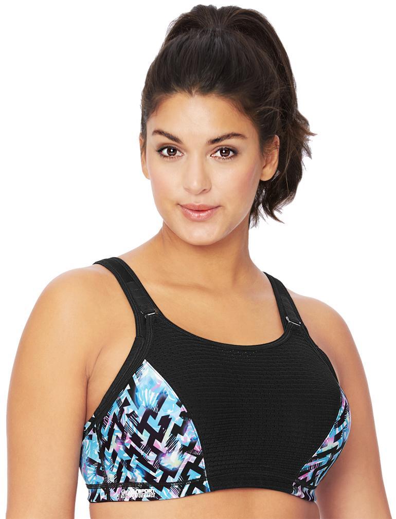 

Бюстгальтер женский Glamorise GI9167 print черный 75G, GI9167 print