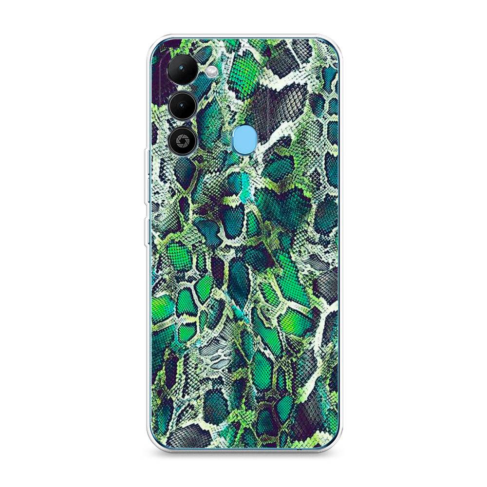 

Чехол Awog на Tecno Spark 9 / Техно Спарк 9 "Зеленая кожа змеи", Зеленый;черный, 302850-3