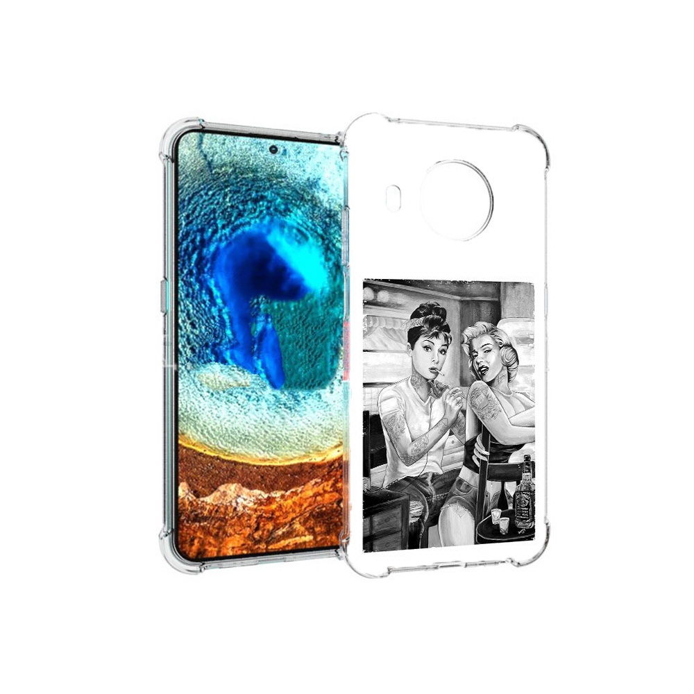 

Чехол MyPads Tocco для Nokia X20 тату мастер (PT159436.101.637), Прозрачный, Tocco
