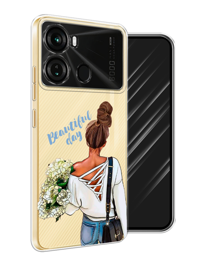 

Чехол Awog на Itel P40 "Beautiful day vector", Коричневый;белый;зеленый, 3201350-1