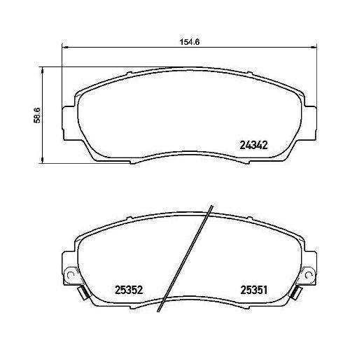 фото Колодки тормозные honda cr-v / haval f7 дисковые trialli pf 4226