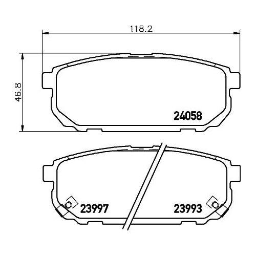 Колодки тормозные TRIALLI PF 4045