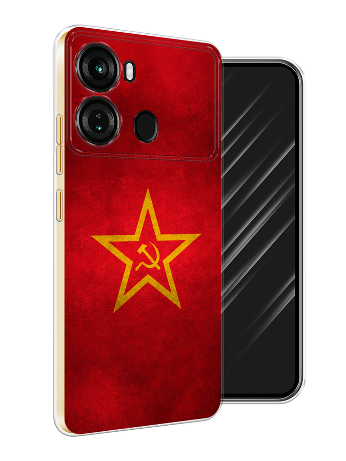 

Чехол Awog на Itel P40 "Красное знамя", Желтый;красный, 3201350-1