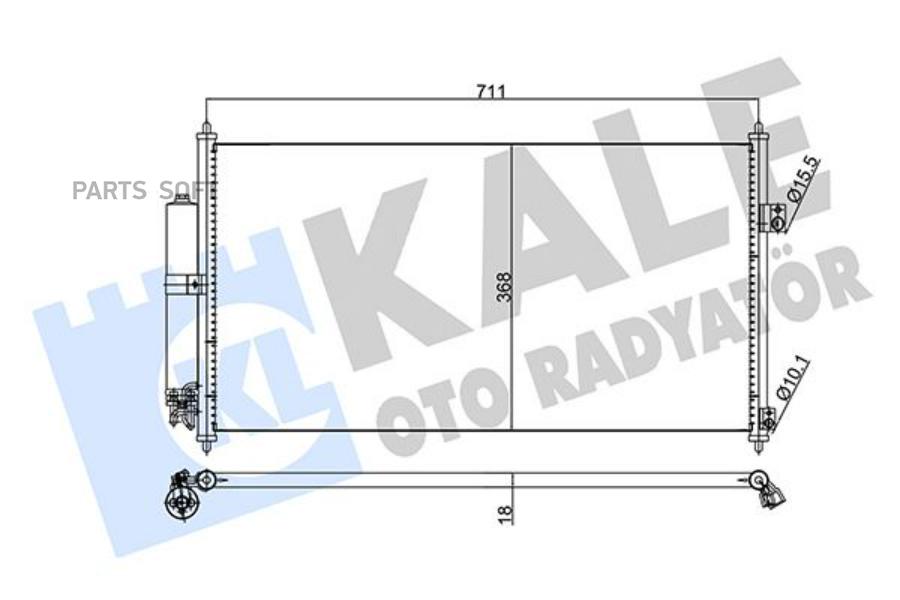 

KALE Радиатор кондиционера KALE 345795