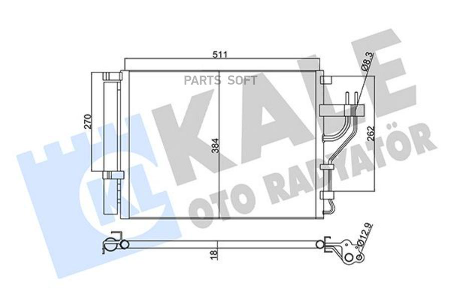 

KALE Радиатор кондиционера KALE 345425