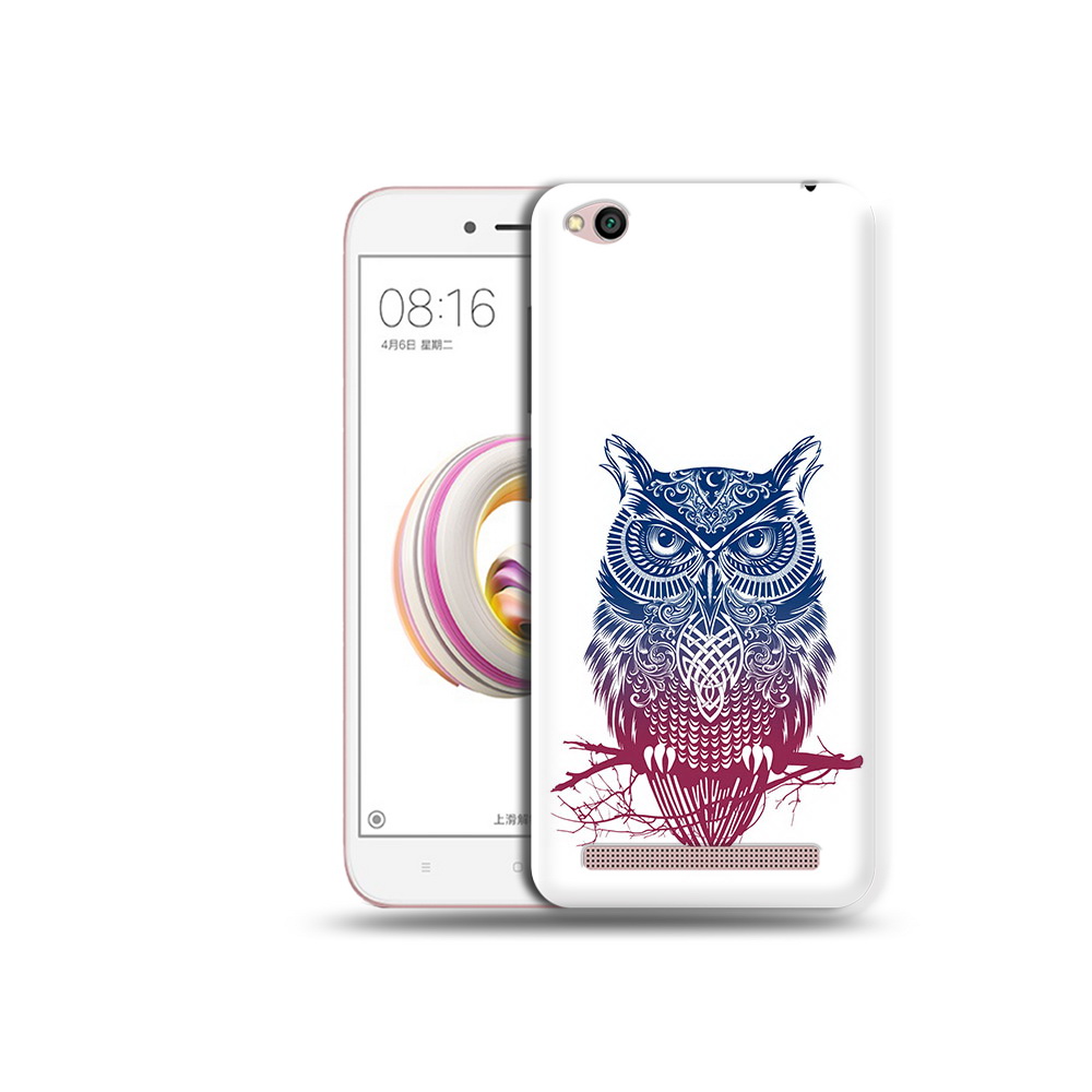 

Чехол MyPads Tocco для Xiaomi Redmi 5A хиппи сова (PT227197.319.664), Прозрачный, Tocco