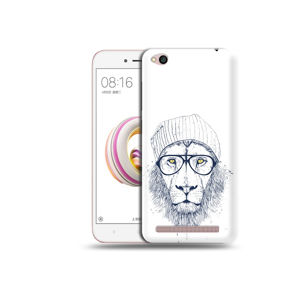 

Чехол MyPads Tocco для Xiaomi Redmi 5A хиппи лев (PT227197.319.663), Прозрачный, Tocco