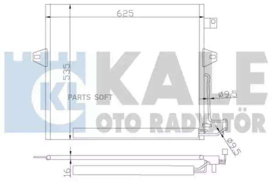 KALE Радиатор кондиционера KALE 342630 100053409889