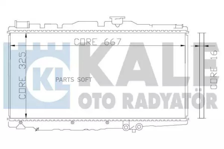 KALE Радиатор двигателя TOYOTA COROLLA KALE 342155