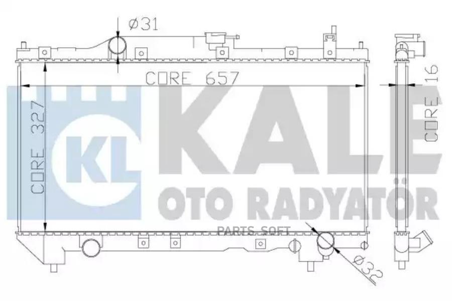 

KALE Радиатор двигателя TOYOTA AVENSIS KALE 342130