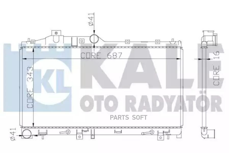 

KALE Радиатор двигателя SUBARU FORESTER IMPREZA LEGACY IV XV KALE 365000