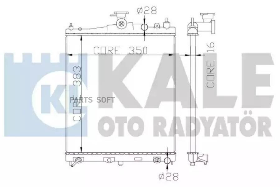 

KALE Радиатор двигателя NISSAN MICRA C+C MICRA III NOTE KALE 363200