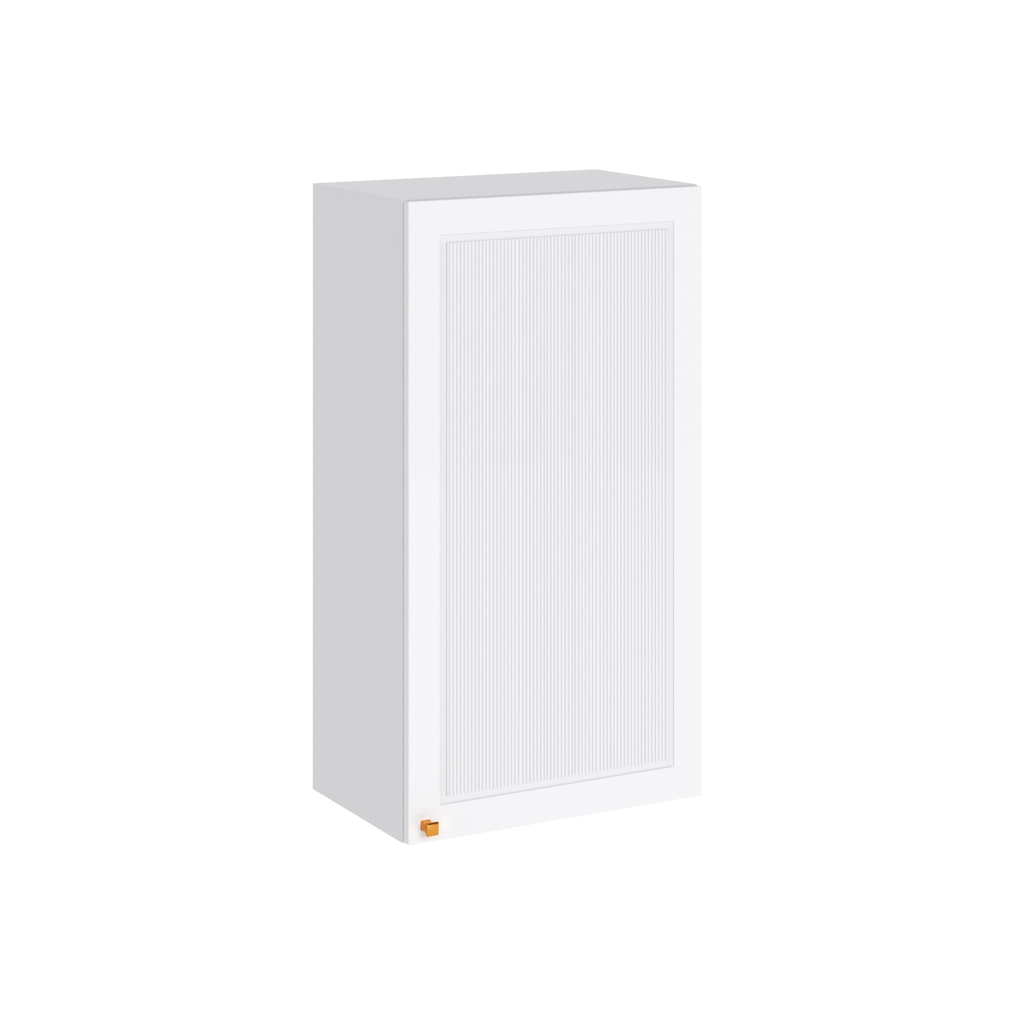 

Навесной шкаф 509 с 1-ой дверцей МС Моцарт Сурская МДФ Белый/Айленд силк Ф30Н с сушкой НРС, Моцарт