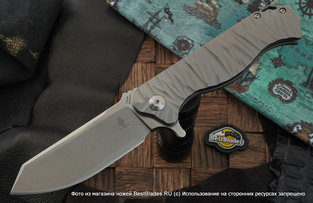 

Складной нож Kizer Knives Vindicator сталь S35VN, титан, Серый, Vindicator