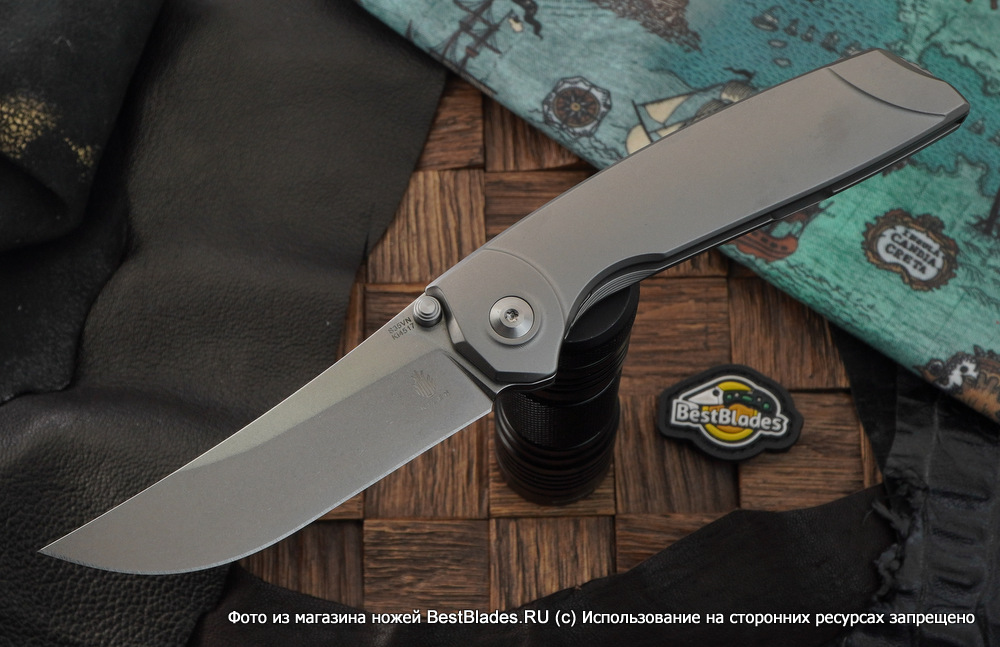 

Складной нож Kizer Knives Shamshir сталь S35VN, титан, Серый, Shamshir