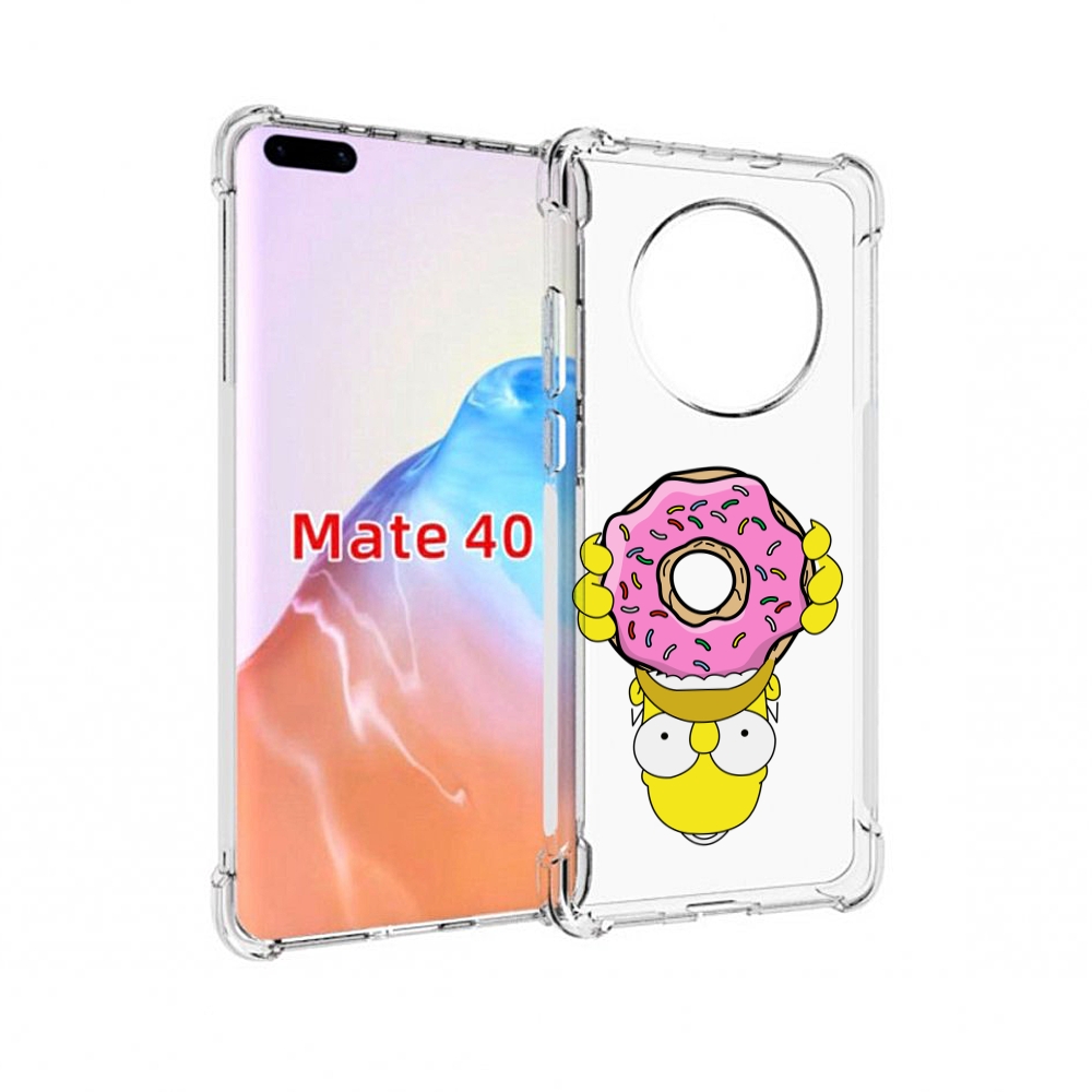 

Чехол MyPads Tocco для Huawei Mate 40 большой-пончик, Прозрачный, Tocco