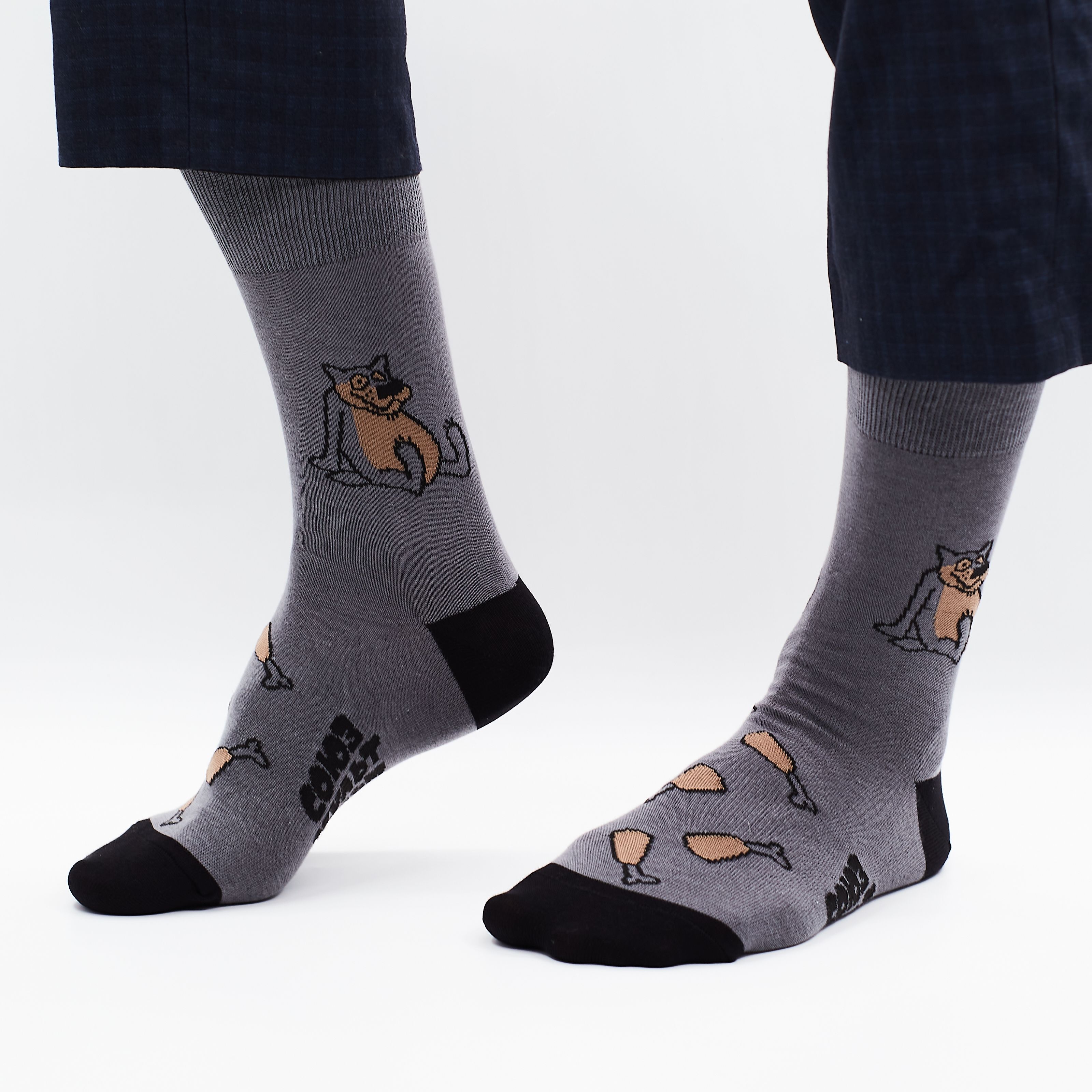 

Носки мужские St. Friday Socks smf-1141-14 серые 38-41, Серый, smf-1141-14