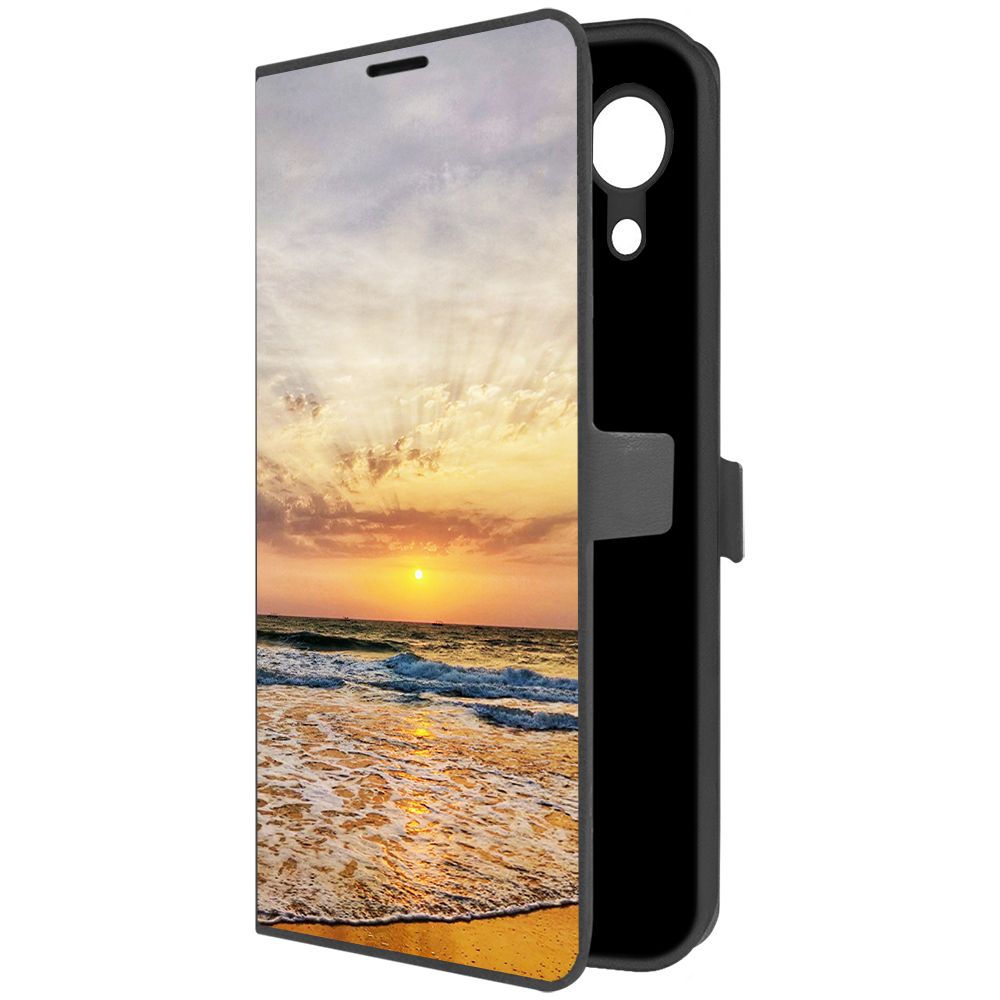 

Чехол-книжка Krutoff Eco Book для Samsung Galaxy A03 Core (A032) Индия, Пляжи Гоа (черный)