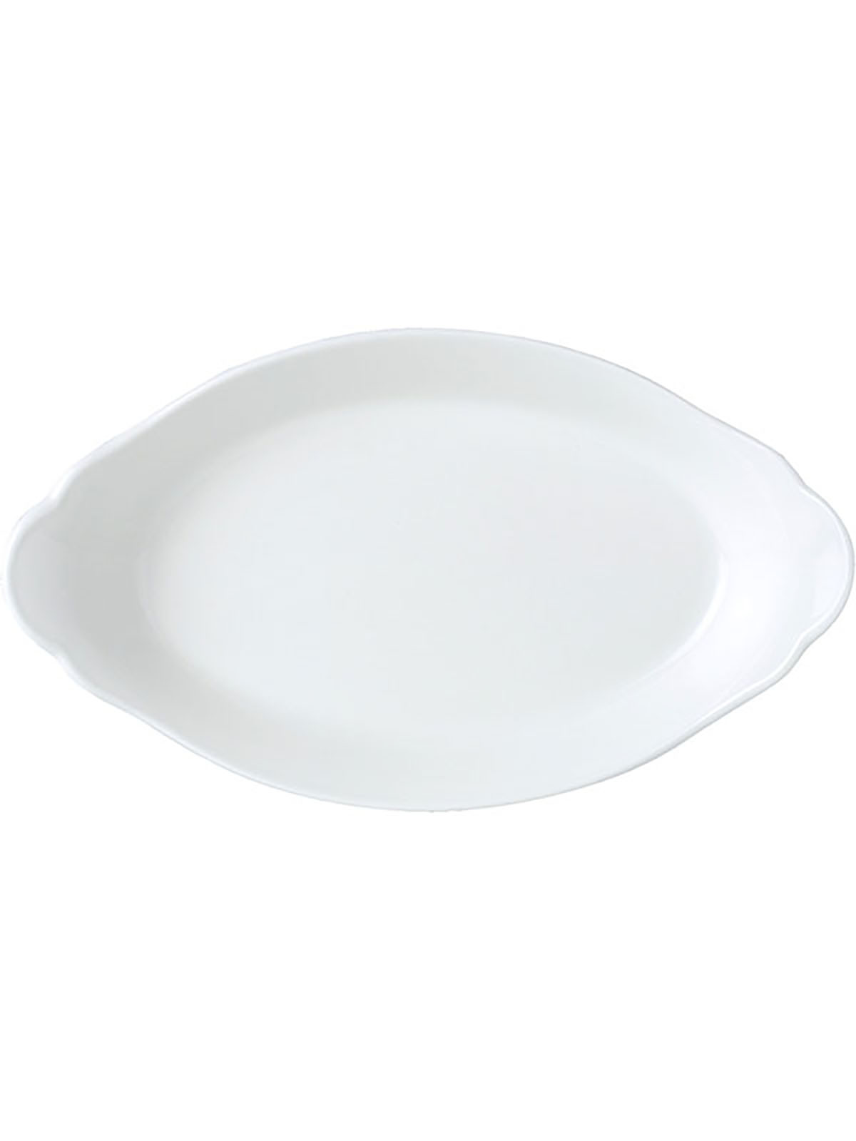 Блюдо для запекания овальное Steelite Simpl White фарфоровое 25x13 см белое