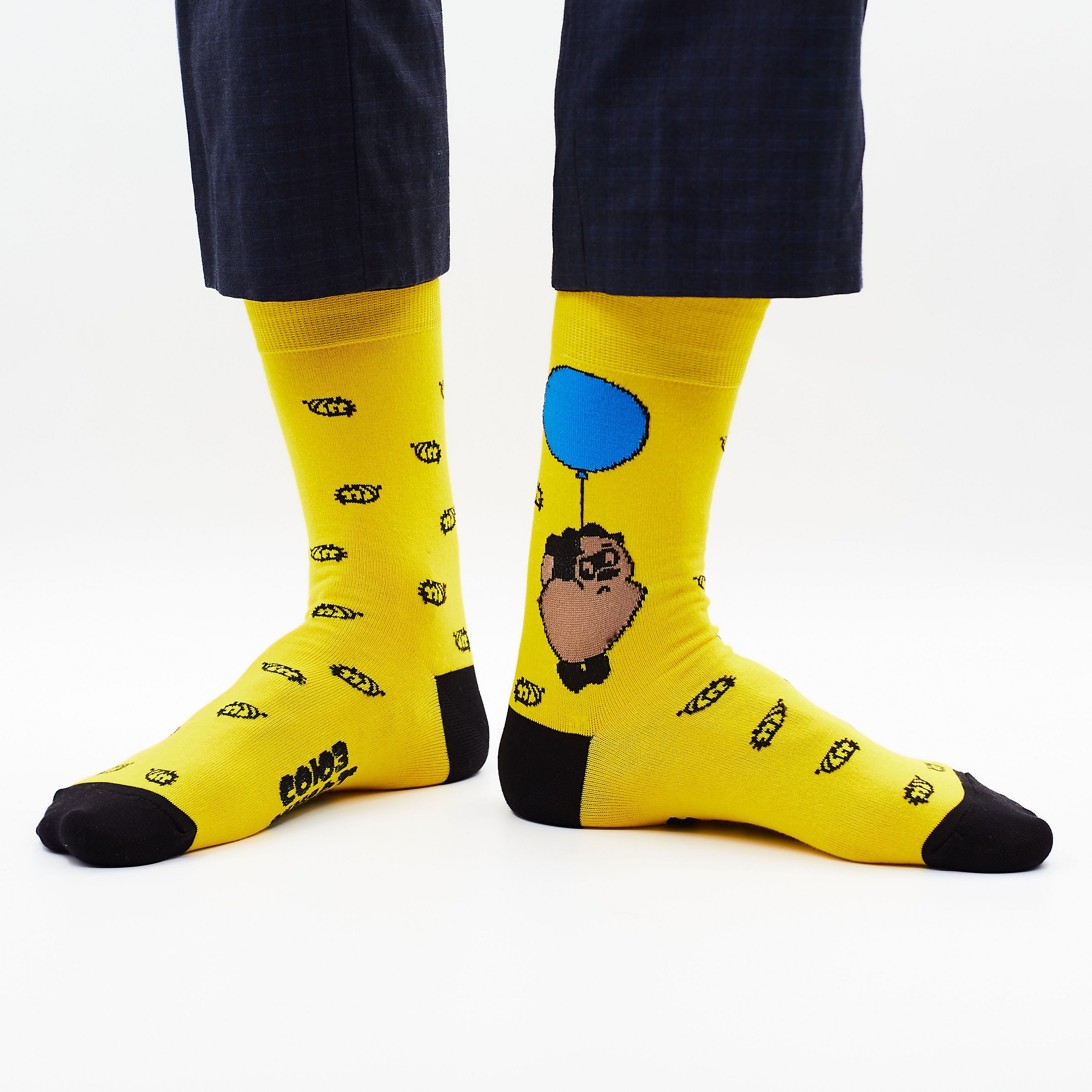 

Носки унисекс St. Friday Socks smf-1133-08 желтые, Желтый, smf-1133-08