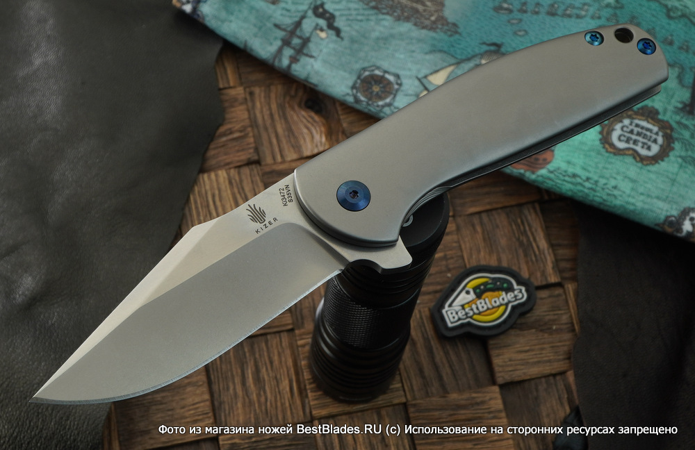 

Складной нож Kizer Knives Ursa Minor сталь S35VN, титан, Ursa Minor