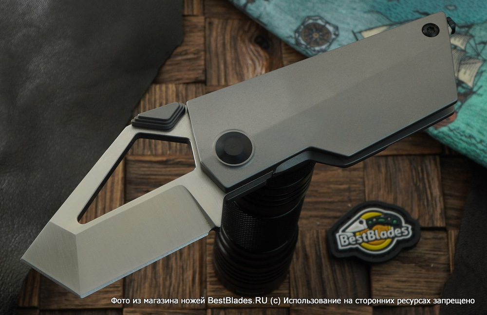 

Складной нож Kizer Knives Cyber Blade сталь S35VN, титан, Серый, Cyber Blade