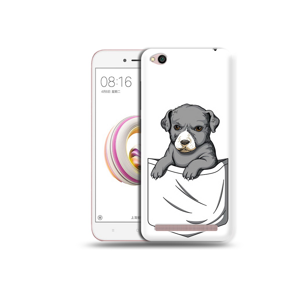 

Чехол MyPads Tocco для Xiaomi Redmi 5A собачка в кармане (PT227197.319.611), Прозрачный, Tocco