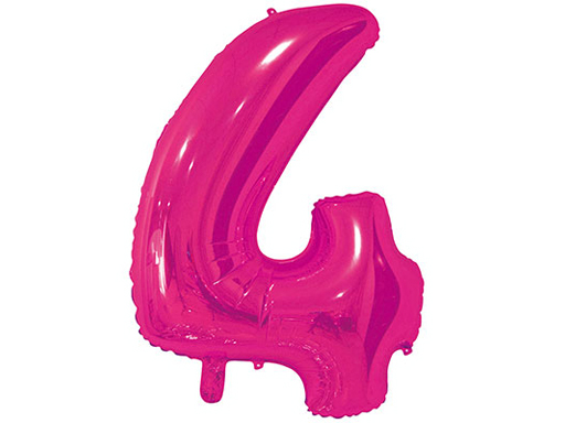 

1207-3691 Шар К ЦИФРА 4 26" Fuchsia (цена за 1 шт.)