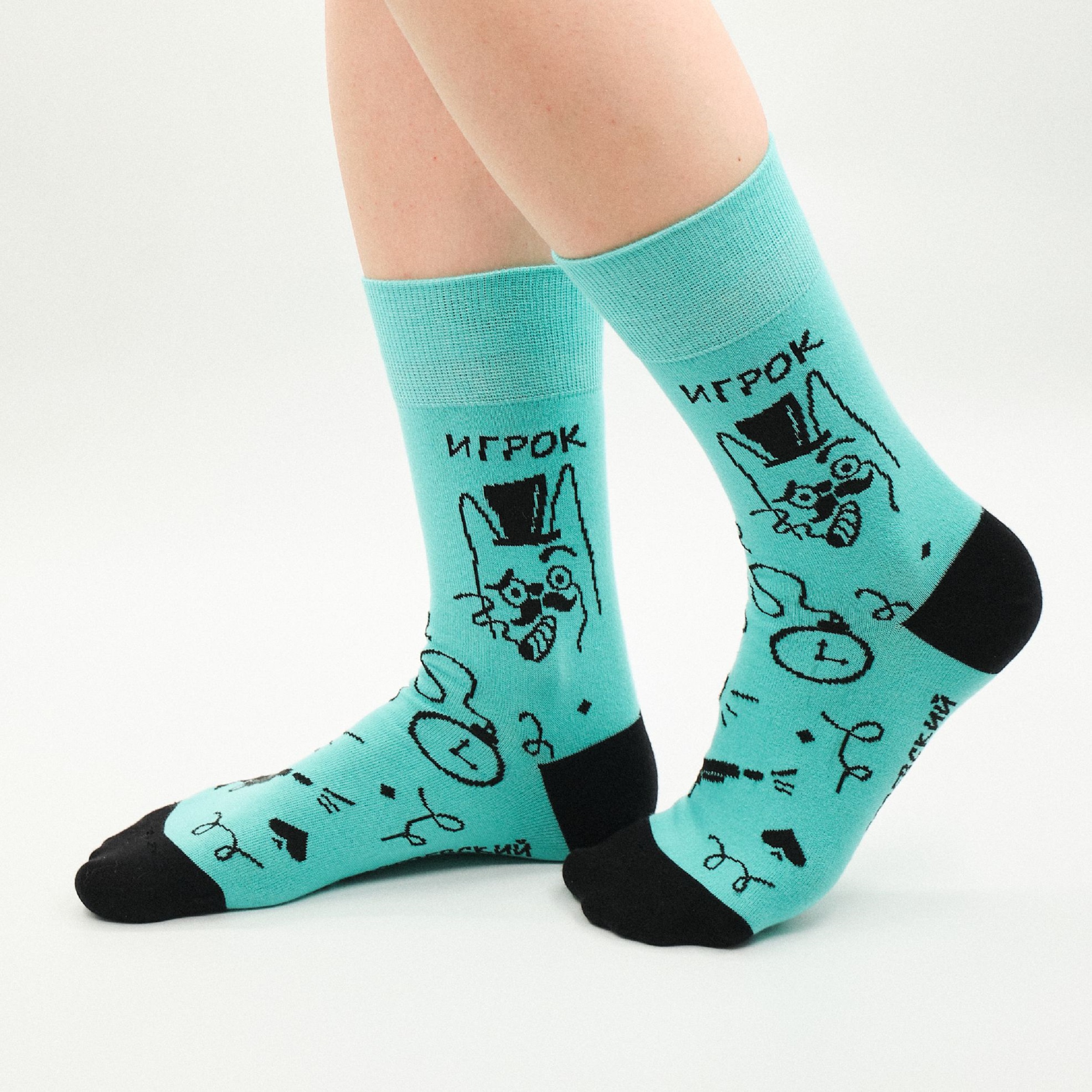 фото Носки мужские st. friday socks dost-1151-25 бирюзовые 38-41