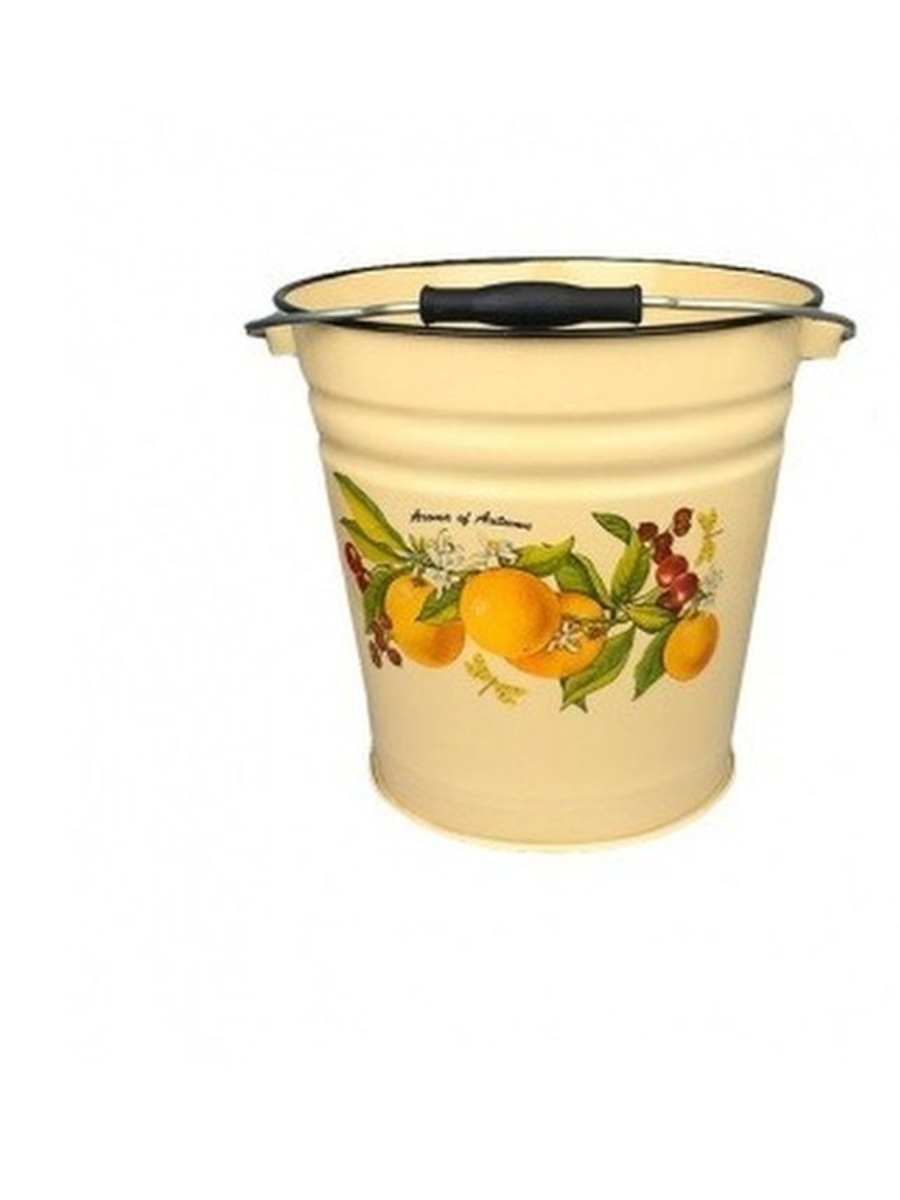 Ведро Лысьвенская эмаль С-1124/4Км 12 л  Фруктовая фантазия кремовый