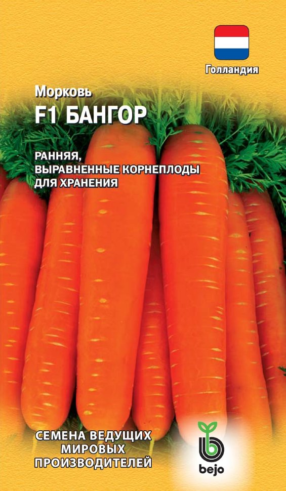 

Семена. Морковь "Бангор F1" (150 штук), Голландия