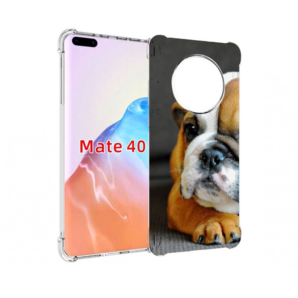 

Чехол MyPads Tocco для Huawei Mate 40 англиискии бульдор, Прозрачный, Tocco