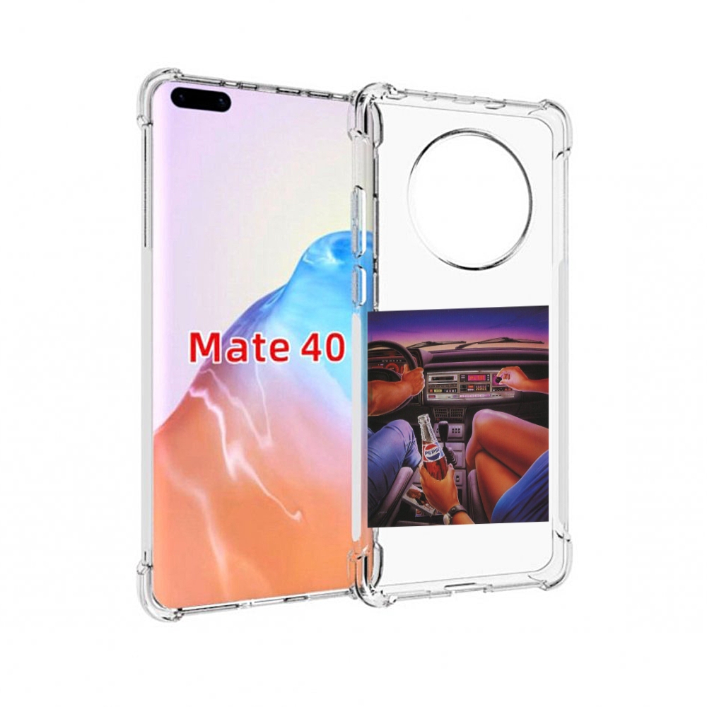 

Чехол MyPads Tocco для Huawei Mate 40 американская машина салон, Прозрачный, Tocco