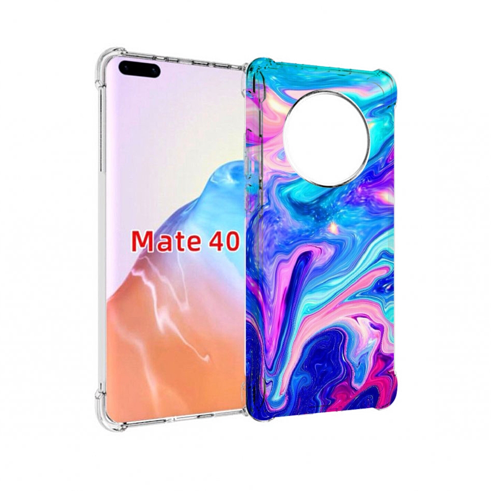 

Чехол MyPads Tocco для Huawei Mate 40 акварельные-краски, Прозрачный, Tocco