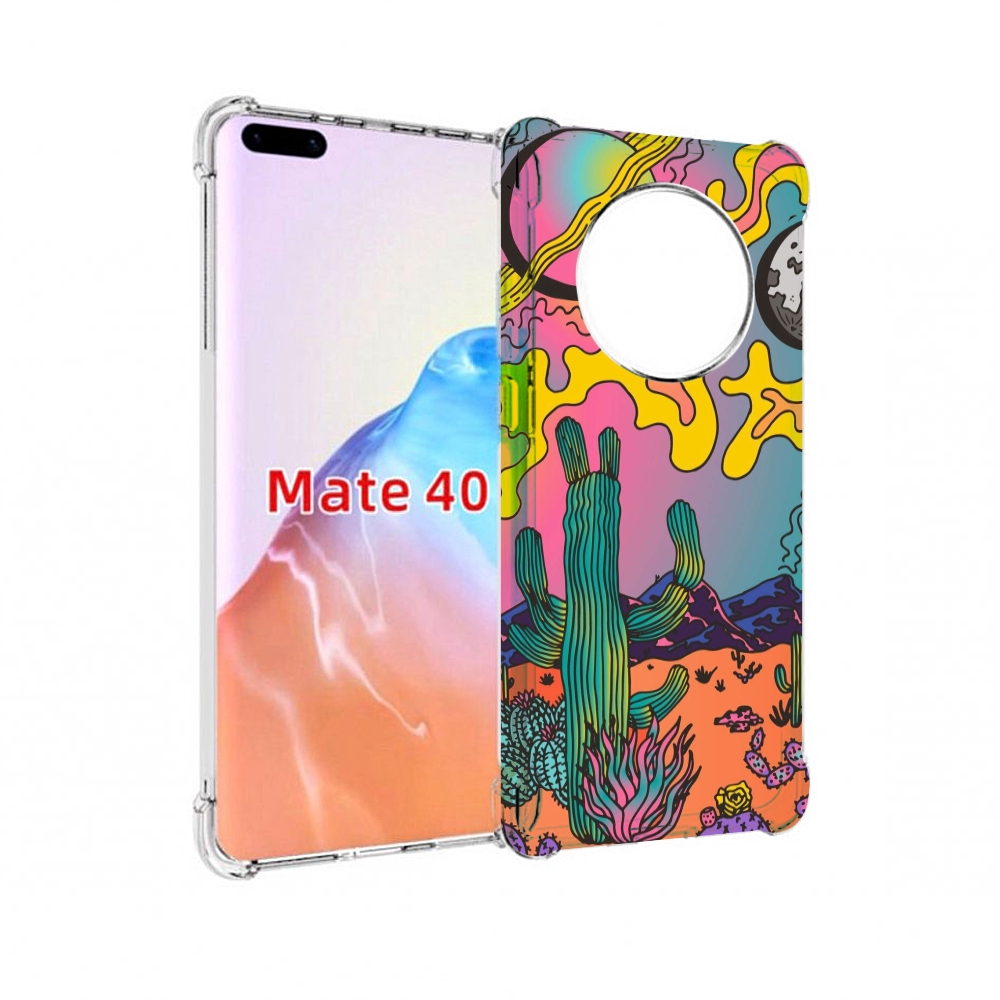 

Чехол MyPads Tocco для Huawei Mate 40 акварельные рисунки, Прозрачный, Tocco