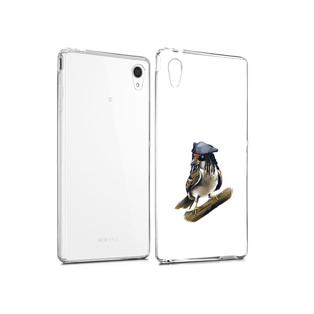 

Чехол MyPads Tocco для Sony Xperia M4 Aqua Джек воробей (PT41841.249.65), Прозрачный, Tocco