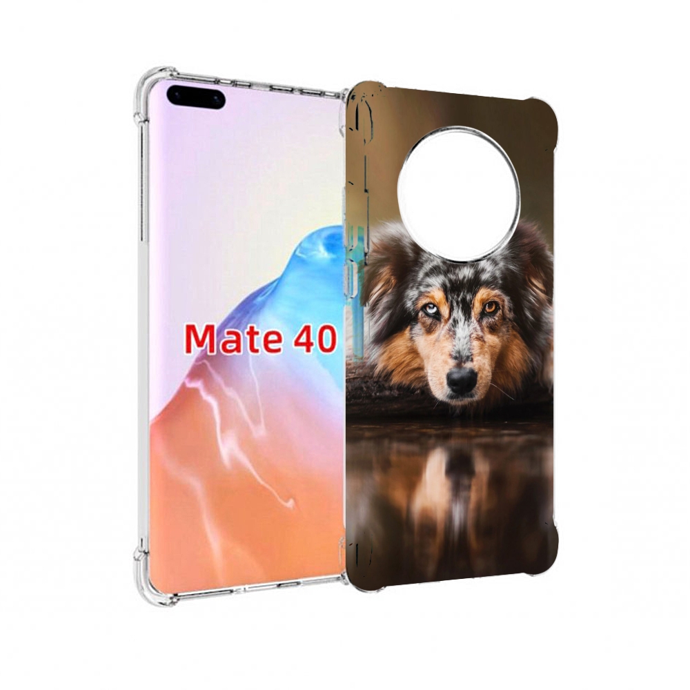 

Чехол MyPads Tocco для Huawei Mate 40 австралииская овчарка, Прозрачный, Tocco