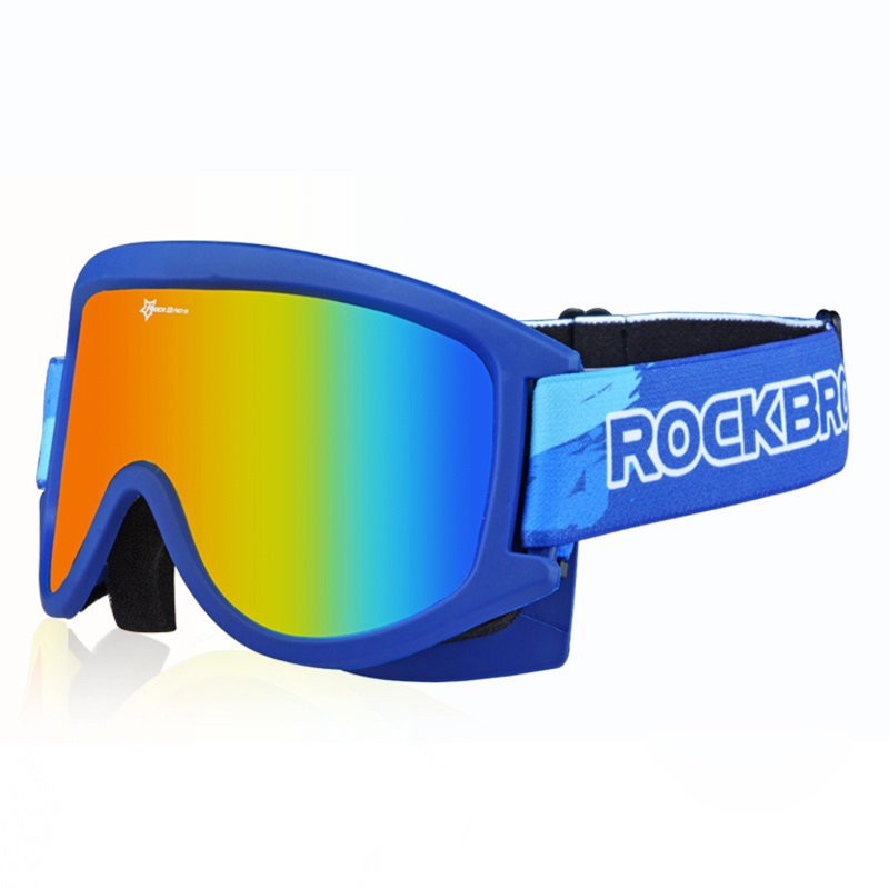 Очки спортивные, маска горнолыжная Rockbros 10081, цвет голубой